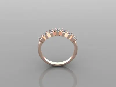 Solitaire Ring Version 1 SR48 3D model