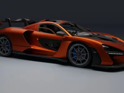 McLaren Senna Low-poly 3D model