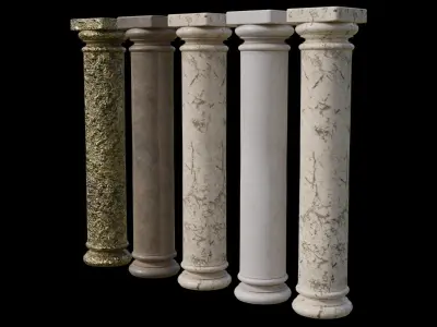 Basalt Columns 3D model