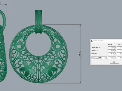 Ultra Vision Pendant  3D print model order