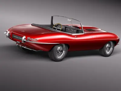 Jaguar E-Type 3D model