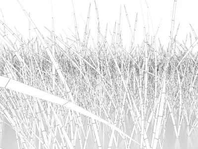Animated Patch of Grass Low-poly 3D model
