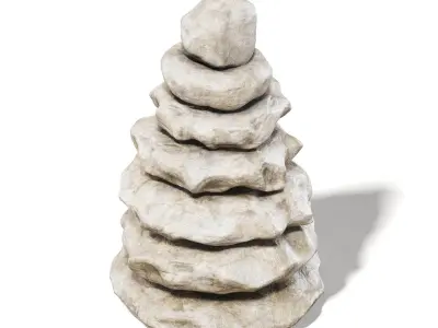 Rock Pile 3D Model 3D model
