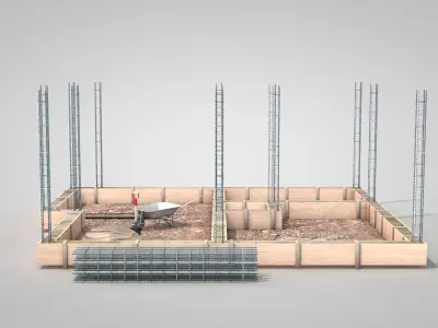 Construction Site - Small Phase 1 3D model