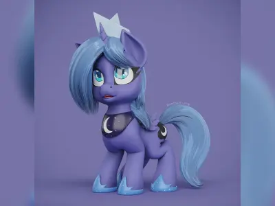 My Little Pony Woona Low-poly 3D model