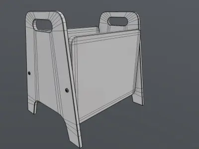 BacPiloo White Low-poly 3D model