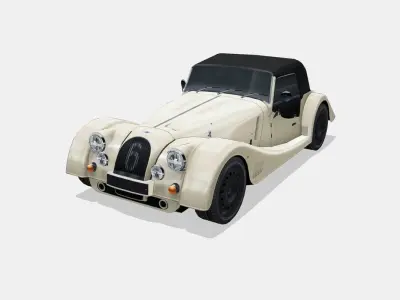 Morgan Plus Six 2023 Low-poly 3D model