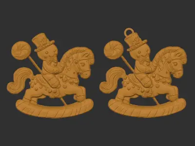cookie horse decor 3D print model