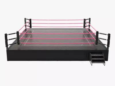 Wrestling Ring OVER SIZED 3D model