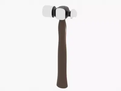 Hammer tooth brush Low-poly 3D model