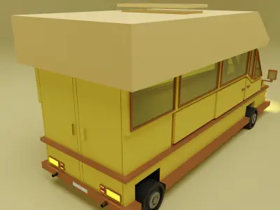Lowpoly car 9 Low-poly 3D model