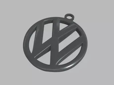 Volkswagen Key Ring Chain 3D print model