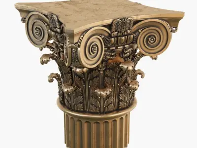 Classic capital model 3D model 3D model 3D model