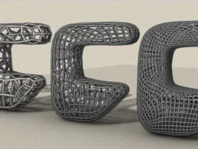 Kangaroo Weaverbird Parametric Facade Design Grasshopper Rhino 3D model