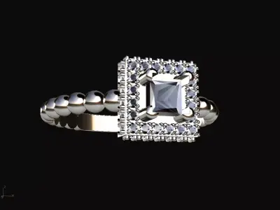 Engagement Ring Free 3D print model