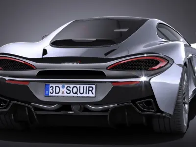 McLaren 570GT 2017 3D model