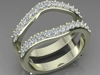 Band Ring 3D print model 88