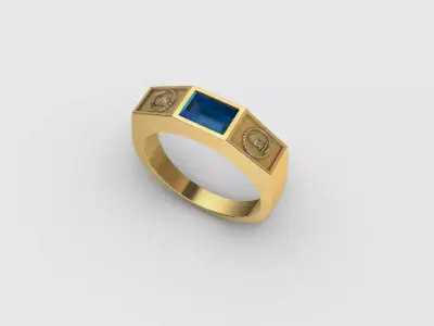 Civil Engineering Graduation Ring 3D Printing  3D print model