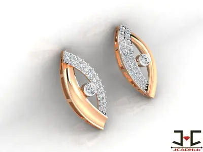 0252 - Stylish Wedding Diamond Pendant Set for Women - JCADHub 3D print model