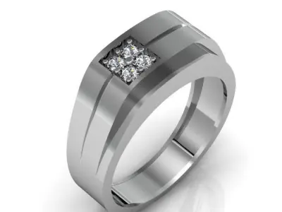 man ring 3D print model 5