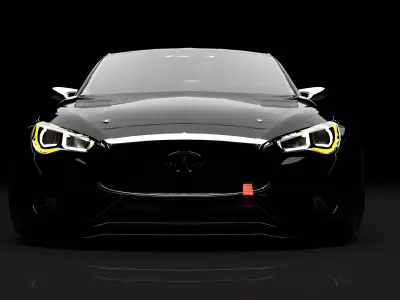 infinity q60 Low-poly 3D model