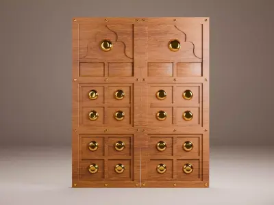  Indian Palace Door 3D model