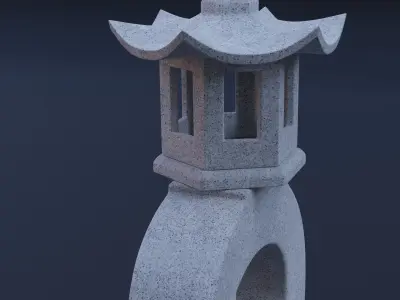 Japanese Lantern 3 3D model