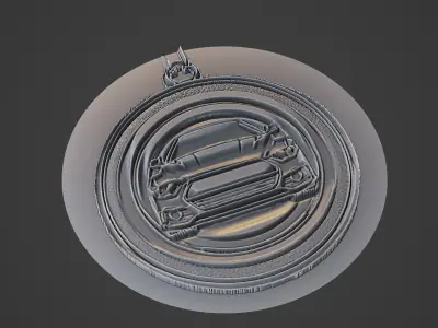 Car Pendant Medallion 3D print model