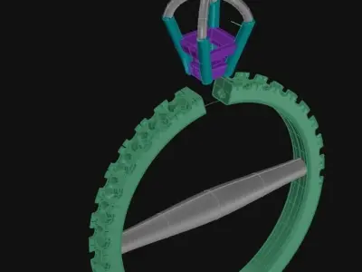 Princess ring Free 3D print model