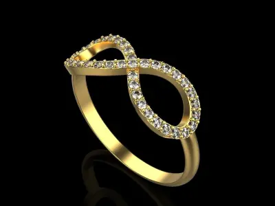 Infinity ring 35 3D print model