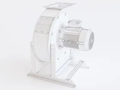 Industrial exhaust snail MH 500 3D model