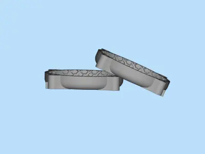 STL printable Mold RC Truck tire Rims and Tire files 3D print model