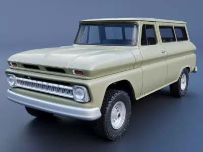 Chevrolet Suburban 1965  3D print model