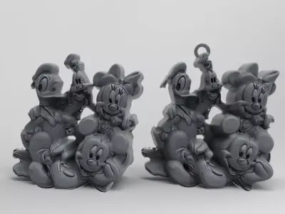 micky friends decor 3D print model