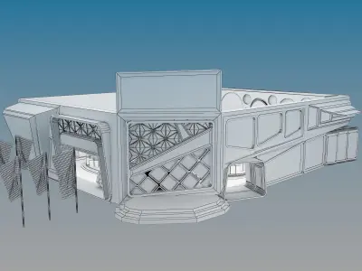 Booth Exhibition Stand a469a 3D model