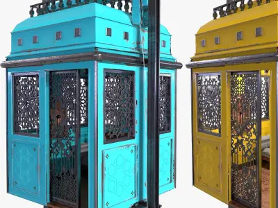 Elevator Vol 02 Old 3D model 3D model