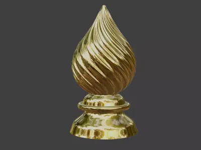 Carved Finial 3D print model