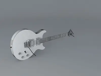 Les Paul DC guitar Free 3D model