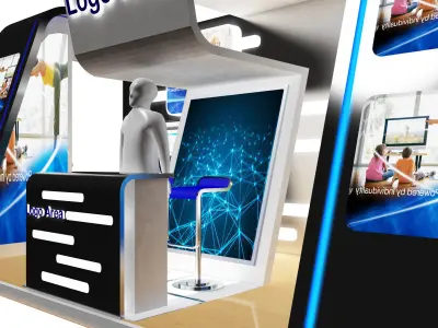 Booth Exhibition Stand a379b  3D model
