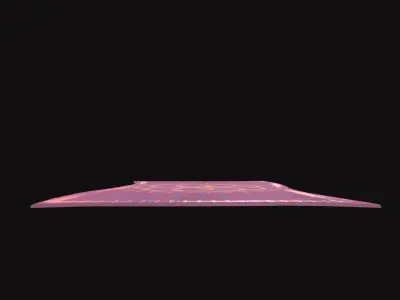 Medieval Carpet V4 Low-poly 3D model