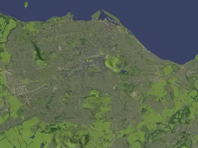 Edinburgh Scotland - city and urban 3D model