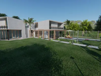 3d villa house model architecture 3D model