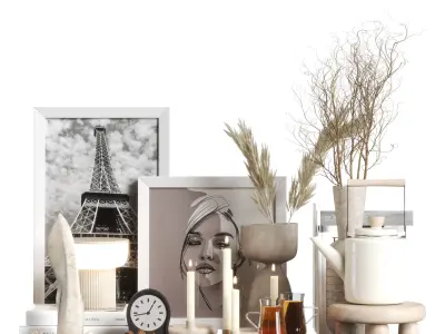 Decorative set 11 3D model get