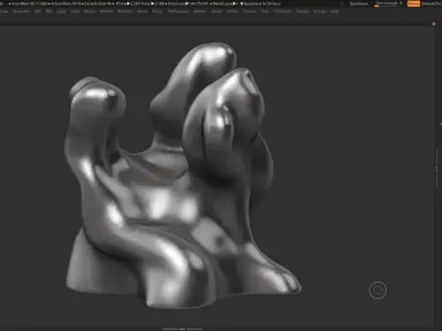Modern Abstract Decorative sculpture 3d print model 45 3D print model
