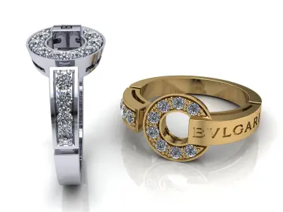 BVL Ring Pave 3D print model