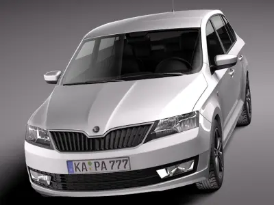 Skoda -Rapid Spaceback 2014 3D model