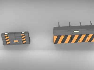 Road Barrie 3D model