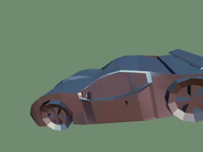 Sp22Car car Low-poly 3D model