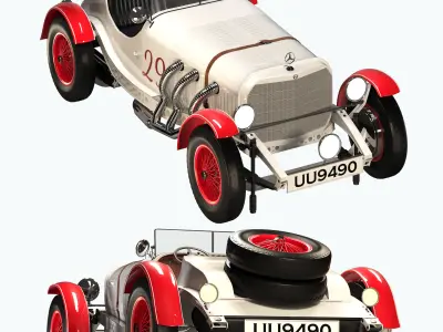 Mercedes sskl 1929 3D model