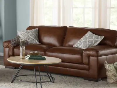 Keara Leather Sofa 3D model